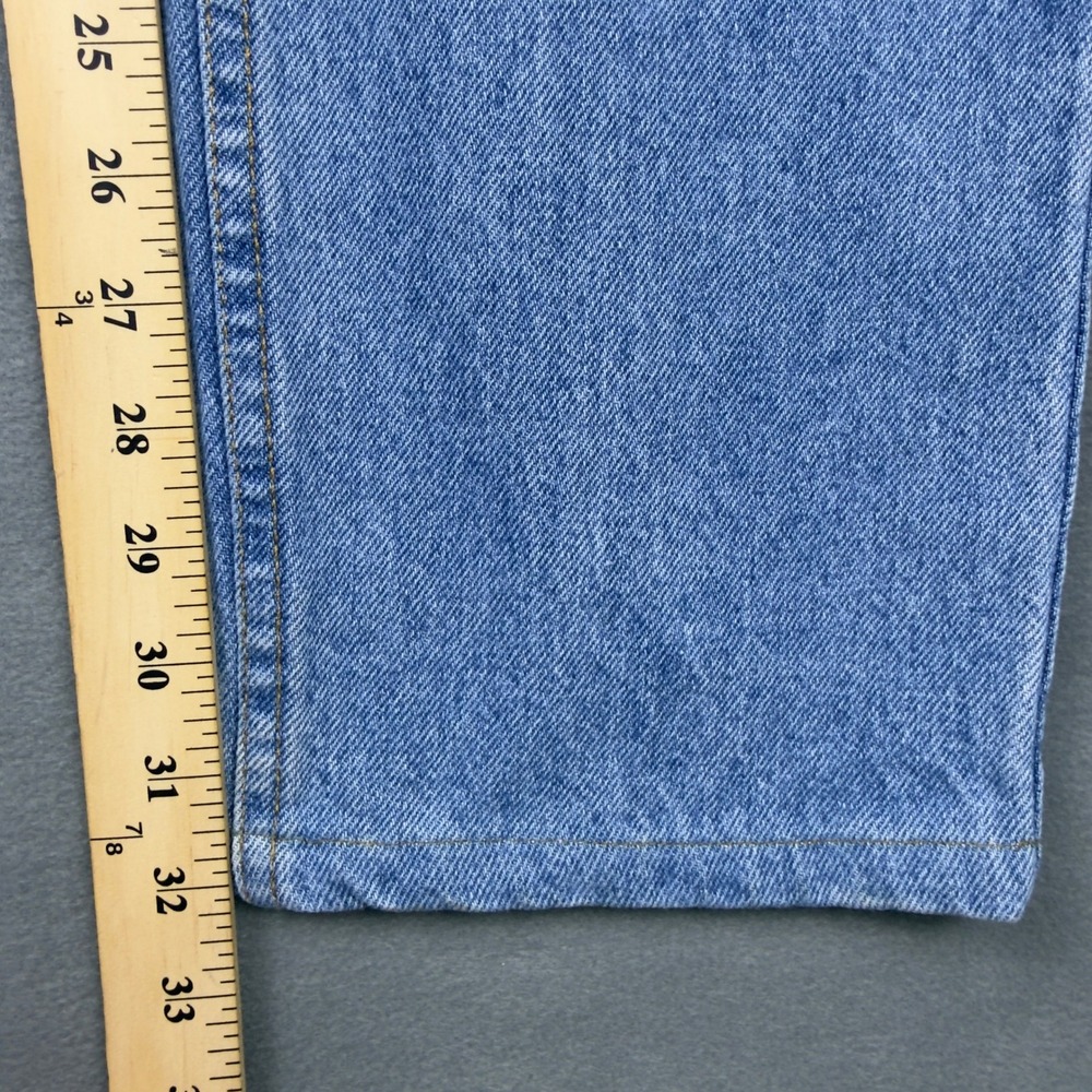 Vintage Levis 509 Orange Tab Mens 34x34 Light Wash Straight Leg Made in USA - Picture 10 of 11